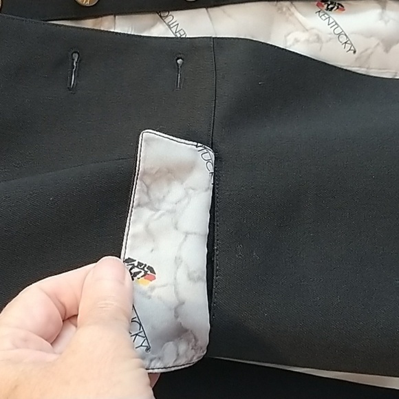 Kentucky  Kentucky Derby Riding Jacket Blazer Black Horses M - Picture 4 of 13